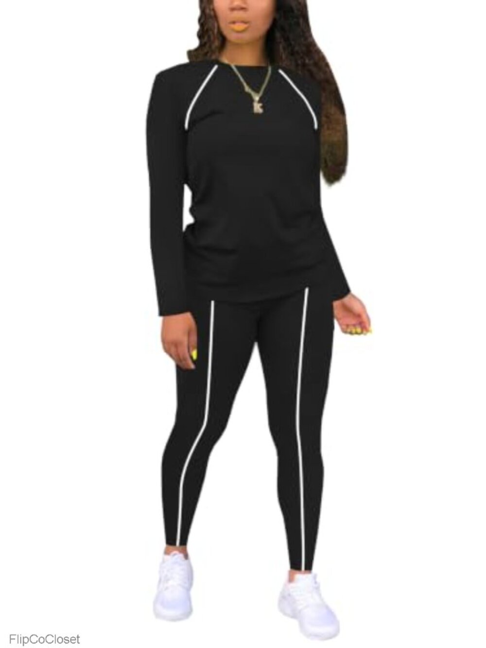 Women 2 Piece Striped Jogger Set Viscose Lounge Tracksuit